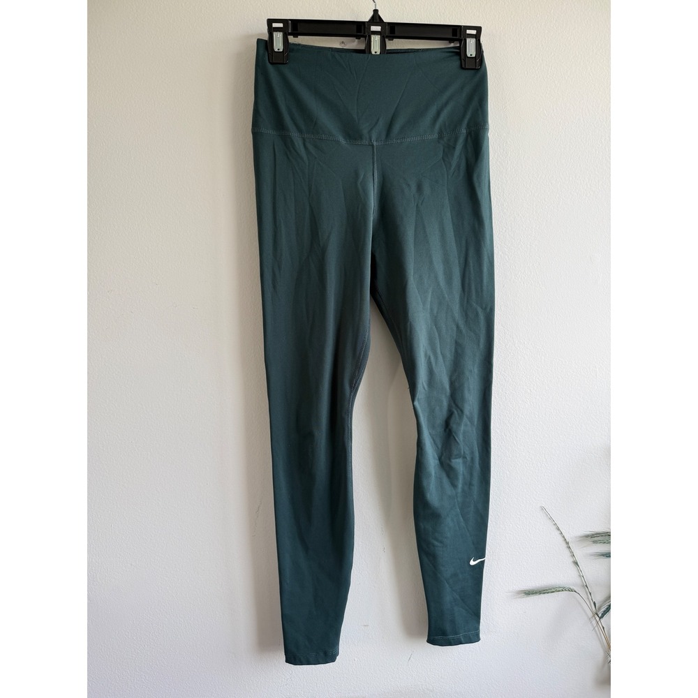 Nike Dri Fit Teal Leggings Athletic Workout‎ Yoga Pants Women Size S
